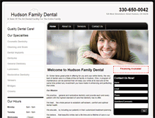 Tablet Screenshot of hudsonfamilydental.pro